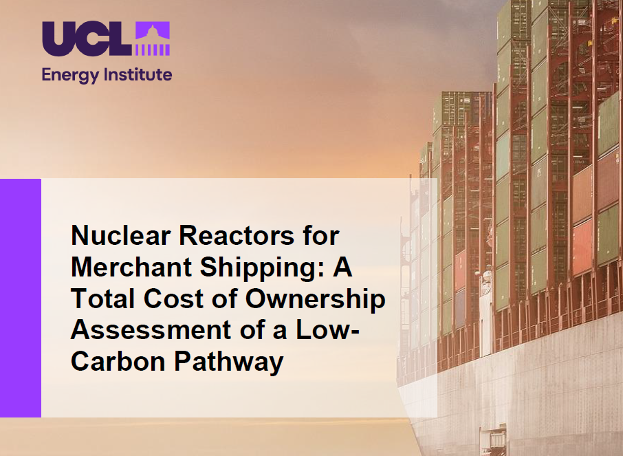 New Study: Competitiveness of Nuclear-Powered Ships in Doubt