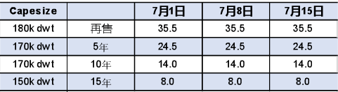 CAPESIZE型船舶市场分析报告（下）