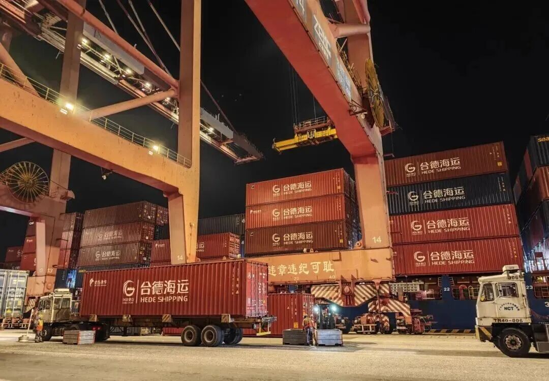 广州港：湾区集拼“先查验后装运”模式在合德美西快线首发